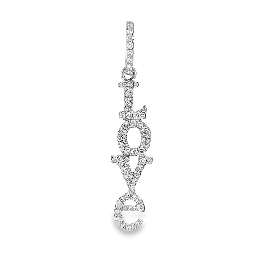 Silver LOVE Hanging Pendant