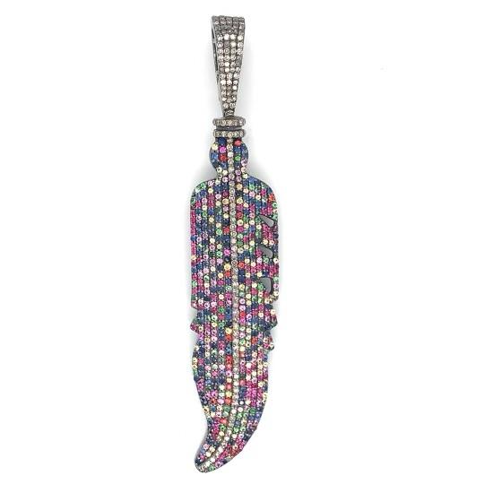 Transformation Rainbow Sapphire - Medium Feather