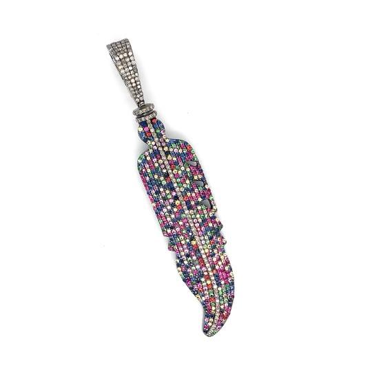 Transformation Rainbow Sapphire - Medium Feather